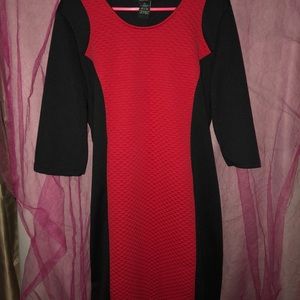 Red/Black Bodycon Dress